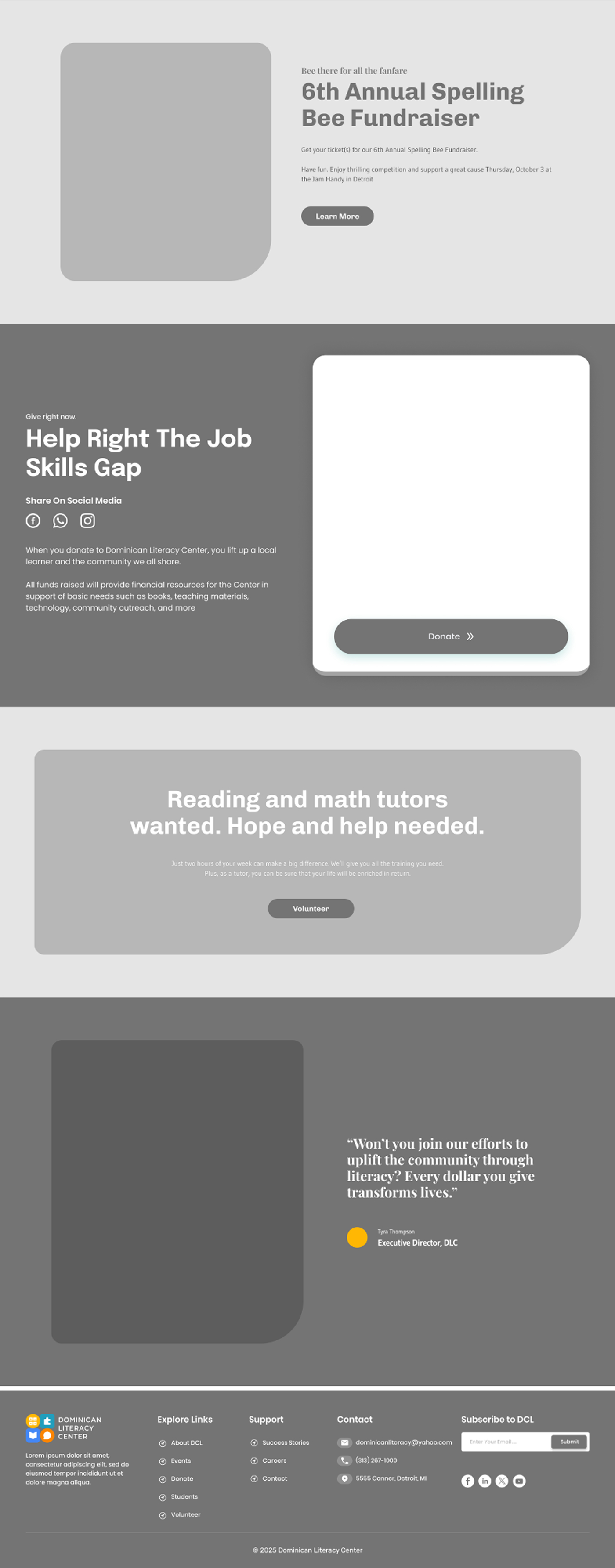 Rophe Organics Wireframe Design